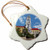 3dRose ORN_135446_1 Austria, Wachau, Danube River, Durnstein Monastery Eu03 Mgl0050 Miva Stock Snowflake Ornament, Porcelain, 3-Inch