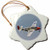 3dRose orn_97103_1 P-51D Mustang Fighter Wwii War Plane-Us50 Bfr0014-Bernard Friel-Snowflake Ornament, 3-Inch, Porcelain