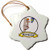 3dRose orn_103151_1 Funny Worlds Greatest Electrician Iii Cartoon-Snowflake Ornament, 3-Inch, Porcelain