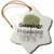 3dRose ORN_157438_1 Genealogy It's All About Family Snowflake Ornament, Porcelain, 3-Inch