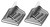 Whitmor Flocked Suit Hangers Set of 20 Black