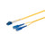 Monoprice Fiber Optic Cable - 1M (Meter) - LC/UPC-SC/UPC, G657A1, Single Mode, Duplex, 2mm, PVC