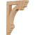 Ekena Millwork CORW02X10X12ELRO Wood Corbel, 1 1/2"W x 10"D x 12"H, Red Oak - Ready to be Stained