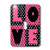 3dRose lsp_35557_1 Love - Polka Dots Single Toggle Switch Black/Pink