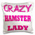 3dRose Crazy Hermit Crab Lady - Pillow Case, 16 by 16-inch (pc_175104_1)