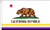 AZ FLAG California Non-Binary Flag 3' x 5' - Nonbinary Californian Pride Flags 90 x 150 cm - Banner 3x5 ft