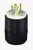 Leviton 2421 20 Amp, 250 Volt 3-phase, NEMA L15-20P, 3P, 4W, Locking Plug, Industrial Grade, Grounding - Black-White
