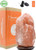 Hazantree Jhelum Coral Pink Himalayan Salt Lamp (5-8 lbs)- Pink Salt Rock Lamps Made in Pakistan, hymalain Salt Lamps, himilian Salt lamp,Himilian Sea Salt Crystal Light with Dimmer Switch