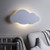 Lights4fun, Inc. Cloud Silhouette Battery Operated Bedroom Wall Night Light with Remote Control
