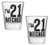I'm 21 Bitches Shot Glass - Celebrate Turning Twenty One 21 Birthday Shot Glasses (2 Shot Glasses)