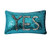 Zdada Decoration Pillow Case with Insert,Rectangular Mermaid Turquoise and Silver Sequin Pillow Cover
