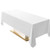 Surmente 60 x 102-Inch Tablecloth Rectangular Polyester Table Cloths for Weddings, Banquets, or Restaurants (White?2 Pack).