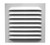 Duraflo 621212 Gable Vent, 12-Inch X 12-Inch