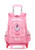 Meetbelify Rolling Backpack for Girls School Bags with 6 Wheels Trolley Wheeled Backpacks,Pink