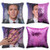 Merrycolor Mermaid Pillow Cover Magic Reversible Sequin Pillow Cover Throw Cushion Case Decorative Pillowcase That Change Color (D Nicolas Cage#1- Purple Sequins)