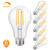 Dimmable LED Light Bulbs, 100W Equivalent Filament Edison Bulbs, A21 Vintage LED Blubs Warm White, Medium Screw Base (E26), 1100 Lumens, 6-Pack (2700K)