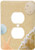 3dRose lsp_172139_6 Sandy Beach with Shells - 2 Plug Outlet Cover