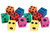 Kidsco Big Foam Dices - Pack of 12 - 1.5" Square, Assorted Colors - Great for Playing Games - for Kids Boys and Girls Party Favors, Bag Stuffers, Fun, Toy, Gift, Prize, Piñata Fillers