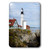 3dRose lsp_205713_1 USA, Maine, Portland. Portland Headlight Lighthouse on Rocky Shore. Single Toggle Switch