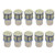 10Pcs Super Bright White 1157 1206/3020 50/64 SMD 6000K~6500K Car LED Bulbs For Car Rear Turn Signal lights Interior RV Camper DC 12V