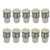 10Pcs Super Bright White 1157 1206/3020 50/64 SMD 6000K~6500K Car LED Bulbs For Car Rear Turn Signal lights Interior RV Camper DC 12V