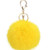 Prince2018 Ball Pom Pom Keychain Fur Ball Keyring Fluffy Accessories Car Bag Charm (yellow)