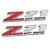 2Pcs Z71 OFF Road Decals Emblems Badge 3D Replacement for GMC Chevy Silverado 1500 2500HD Sierra Suburban Colorado(Small size) (Chrome red)