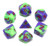 HD DND Dice Set Purple & Green RPG Polyhedral Dice Fit Dungeons and Dragons(D&D) Pathfinder MTG Tabletop Role Playing Game 7-Die Dice Set