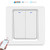 Aoave Smart Light Switch 2 Gang, Wifi Wall Switches Timer Work with Alexa, Google Assistant and IFTTT, Voice and Touch Switch Remote Control