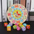 KRISMYA Colorful Early Education Wooden Shape Sorting Clock/Wooden Clock with Numbers and Shapes Sorting Blocks,Sorting Clock Toddlers Educational Toy for 1 2 3 Years Old Boy and Girl