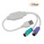 OUOU USB to PS/2 Adapter USB to PS 2 Converter-for Keyboard and Mouse with PS2 Interface - [2-Pack]