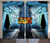 Ambesonne Outer Space Curtains, Space Ship Station Base Control Room Technology Elements Features Image, Living Room Bedroom Window Drapes 2 Panel Set, 108" X 90", Blue Black