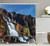 Ambesonne Rainforest Shower Curtain, Pongour Waterfall Exotic Natural Beauty Landscape Mountain Rocks Print, Cloth Fabric Bathroom Decor Set with Hooks, 75" Long, White Blue