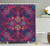 Ambesonne Paisley Shower Curtain, Modern Classic Design with Dots Leaves and Flowers Print, Cloth Fabric Bathroom Decor Set with Hooks, 84" Extra Long, Blue Fuchsia