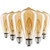 LED Edison Light Bulb Dimmable Antique Decorative Light Bulbs Amber ST64 4W (40W Equivalent) E26 Medium Base Squirrel Cage LED Bulbs Warm White 2700K for Wall Sconces Pendant Lighting Pack of 6
