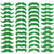 Originalidad 48 Pack St. Patrick's Day Fake Green Mustache Decorations Self Adhesive Mustache Beard Costume Accessory for St Patrick's Day Party Supplies