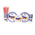 Lil' Flyer Airplane 1st Birthday Party Supply Pack for 16 Guests: Straws, Dessert Plates, Beverage Napkins, and Cups