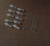 PLANTATION SHUTTER REPAIR KIT : 10 CLEAR Spring Loaded Shutter Pins + PLUS + 10 Tilt Rod Louvers Staples