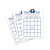 Navy Elephant Baby Shower Bingo Game - Pack of 25