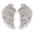Artem 1 Pair Silver Sequins Angel Wings Sew On Iron On Patch DIY Embroidered Applique Bling Wings for Jackets Cloth Decoration Accessory Stickers Gifts 4 Colors