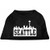 Mirage Pet Products 14-Inch Seattle Skyline Screen Print Shirt for Pets, Large, Black
