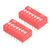 uxcell 2 Pcs Red DIP Switch Horizontal 1-7 Positions 2.54mm Pitch for Circuit Breadboards PCB