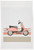 3dRose fl_77569_1 Pink Retro Scooter Garden Flag, 12 by 18-Inch