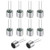 uxcell 6050 58dB Electret Microphone Pickup 6mm x 5mm Cylindrical Condenser MIC with Pins for PCB 10 Pcs