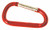 Carabiner, Red, Aluminum, 2 in. L, PK4