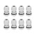 uxcell 8Pcs PG7 Cable Gland Waterproof Connector Plastic Wire Glands Joints White for 3-6.5mm Dia Wires