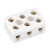 uxcell 3 Way Ceramics Terminal Blocks High Temp Porcelain Ceramic Connectors 31x20x14mm for Electrical Wire Cable