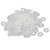 uxcell M5 PE Plastic Flat Pads Insulating Washers Gaskets Fastener 200PCS