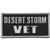 Hot Leathers Desert Storm Vet Banner Patch (4" Width x 1" Height)
