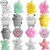 Outee 16 Pcs Mochi Cat Mini Squishy Kawaii Mini Squishy Toys Animals Mini Animal Squishy Stress Cat Squishy Mochi Kawaii Squishy Toys Squishy Animals Stress Relief